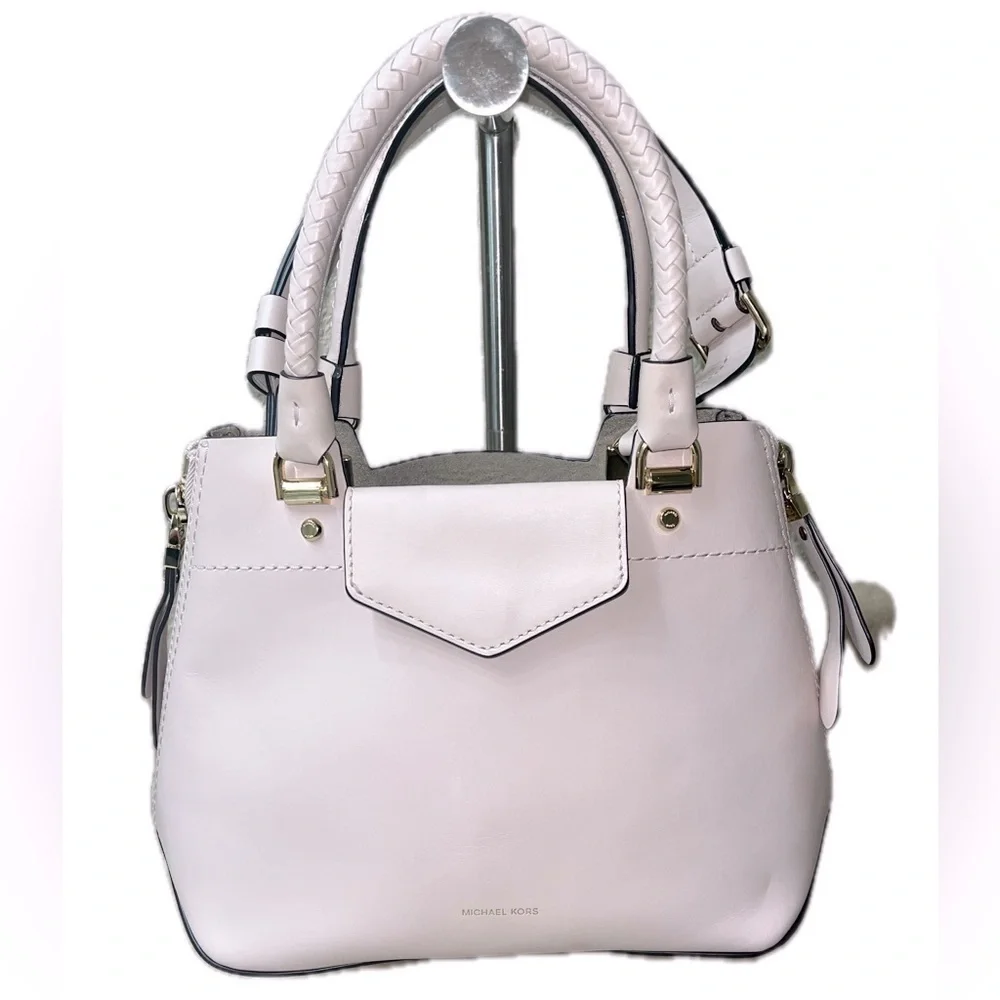 Michael Kors Blakely Leather Satchel Bag, Soft Pink